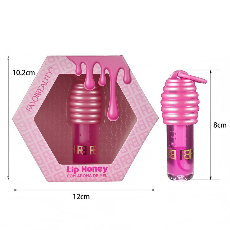 Pote De Mel Labial Hidratante Óleo Suavizante Bálsamo Nova Máscara Com Chaveiro