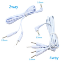 Almofadas De Eletrodo Slim Electro Pad Para Unidade Terapia Muscular Pulso Cabo Condutivo Linha Fisioterapia Máquina