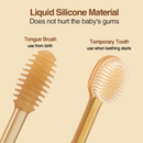 Conjunto 3-Em-1 De Copos De Silicone Para Escova De Dentes Bebês