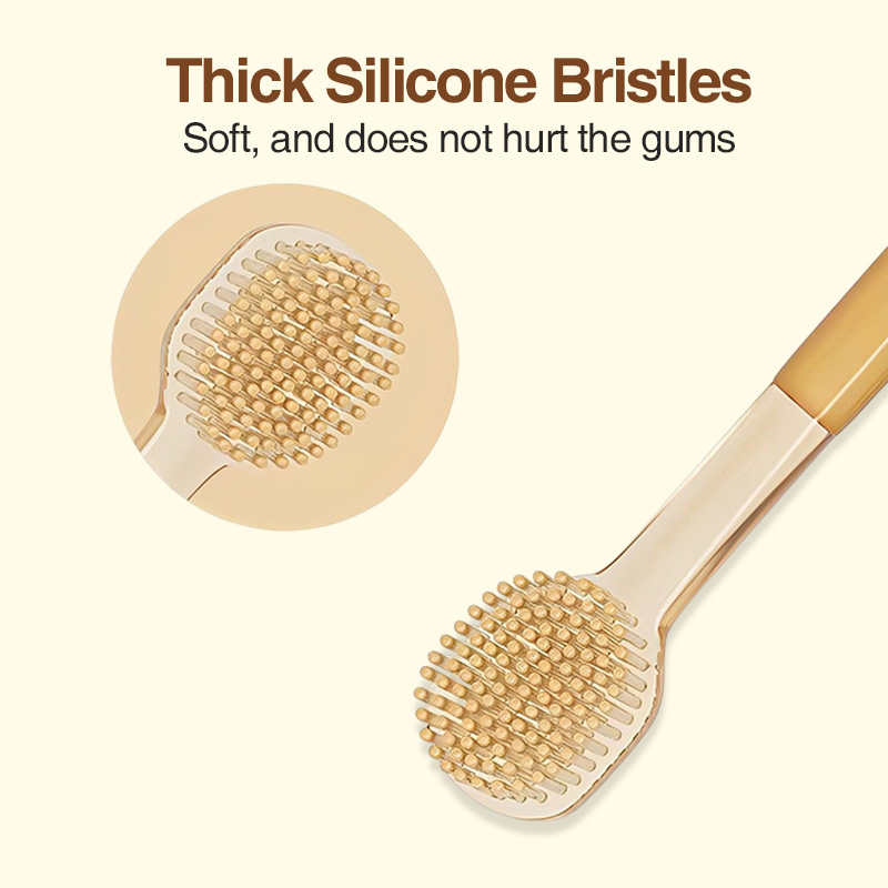 Conjunto 3-Em-1 De Copos De Silicone Para Escova De Dentes Bebês