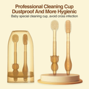 Conjunto 3-Em-1 De Copos De Silicone Para Escova De Dentes Bebês